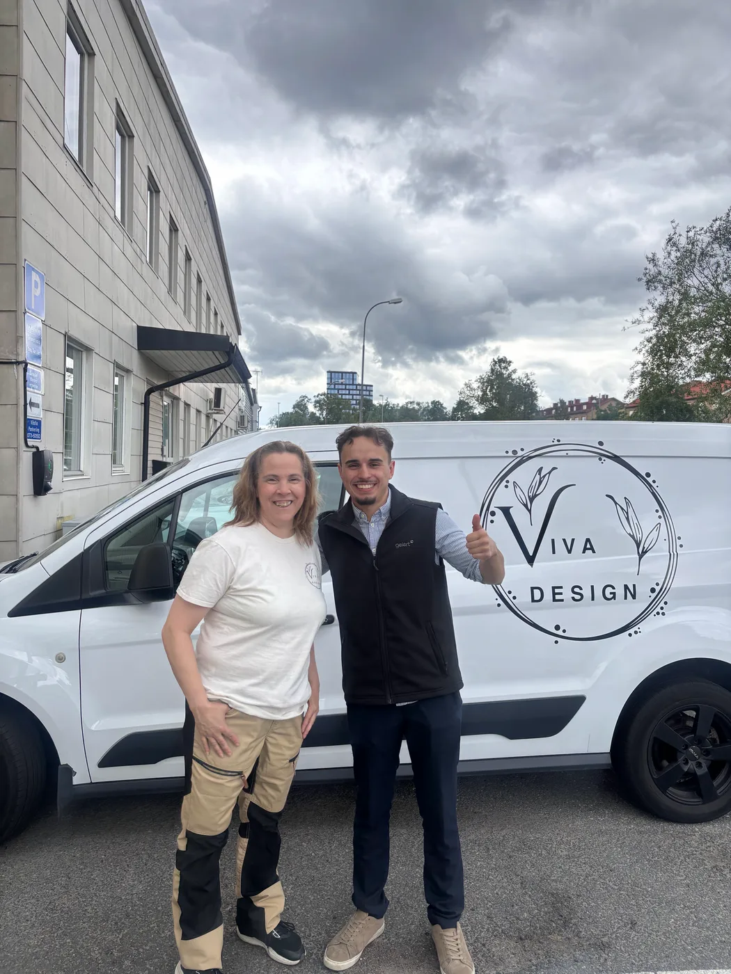 Liliana, Viva Design, tillsammans med Lukas Binici.